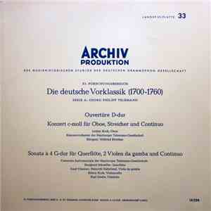 Georg Philipp Telemann - Lothar Koch, Kammerorchester der Hamburger Telemann-Gesellschaft, Wilfried Boettcher, Camerata Instrumentale Der Hamburger Telemann-Gesellschaft, Burghard Schaeffer, Josef Ulsamer, Heinrich Haferland, Edwin Koch, Karl Grebe - Over download mp3 flac