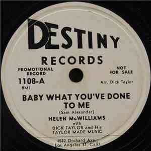 Helen McWilliams - Baby What You've Done To Me / Longing For You download free Helen McWilliams - Baby What You've Done To Me / Longing For You download mp3 flac