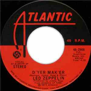 Led Zeppelin - D'yer Mak'er / The Crunge download mp3 flac