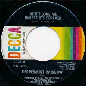Peppermint Rainbow - Don't Love Me Unless It's Forever download mp3 flac