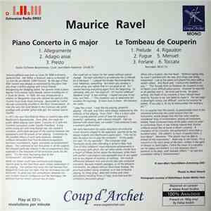 Ravel, Radio-Orchester Beromünster, Jean-Marie Auberson - Piano Concerto in G major, Le Tombeau de Couperin download mp3 flac